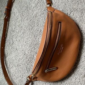 Kate Spade Leila Brown Leather Crossbody Bag